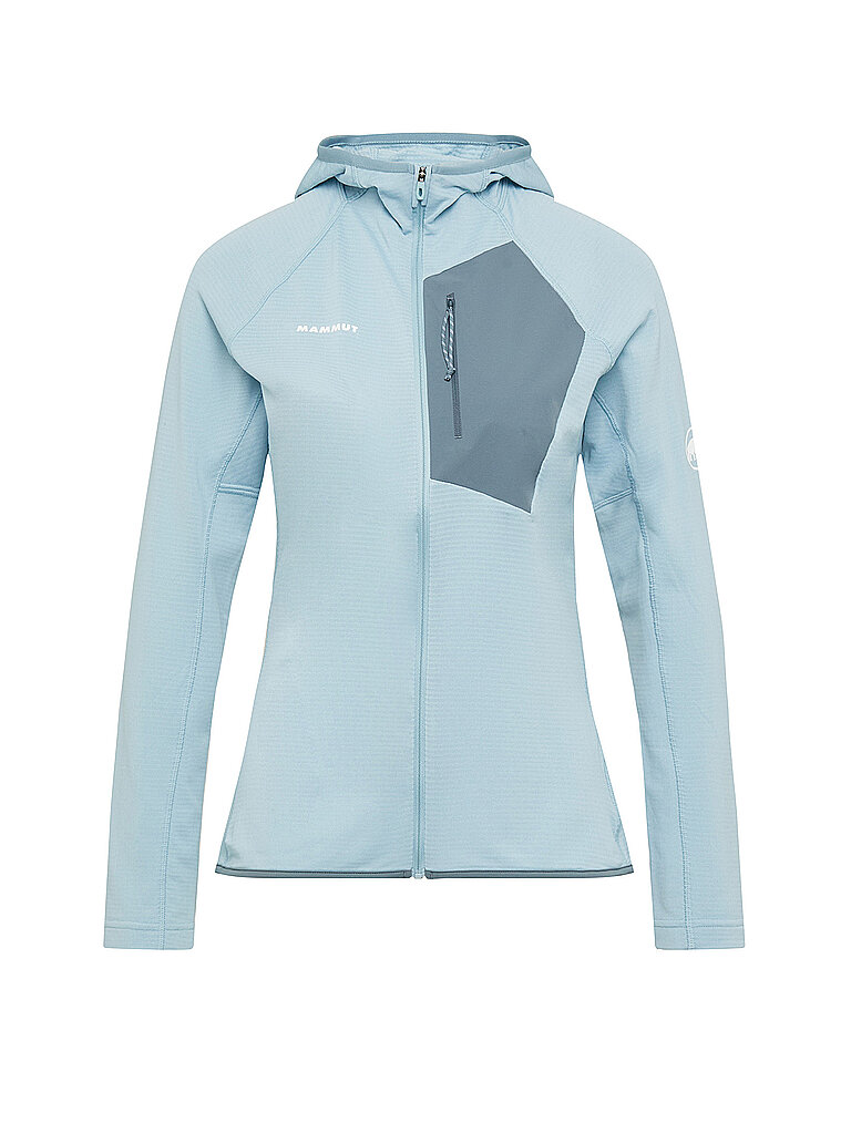 mammut Damen Fleecejacke Aenergy Light ML Hoodie hellblau