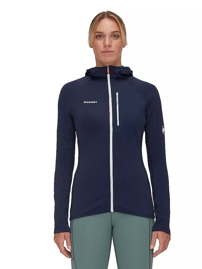 MAMMUT | Damen Fleecejacke Aenergy Light ML Hoodie | dunkelblau