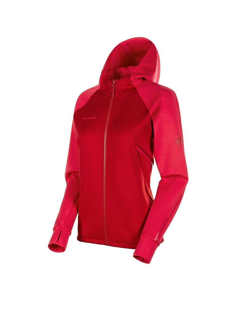 MAMMUT | Damen Fleecejacke Avers Hooded | rot