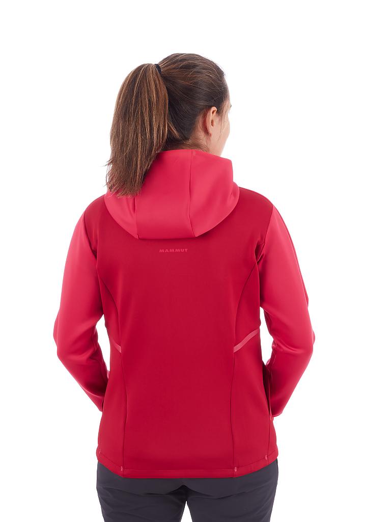 MAMMUT | Damen Fleecejacke Avers Hooded | rot