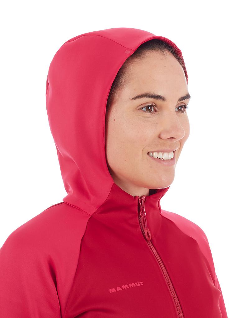 MAMMUT | Damen Fleecejacke Avers Hooded | rot