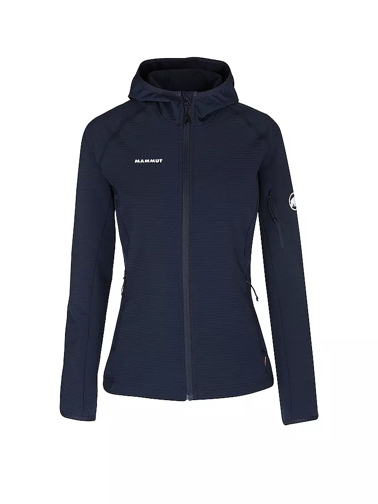 MAMMUT | Damen Fleecejacke Madris Light ML Hooded  | dunkelblau