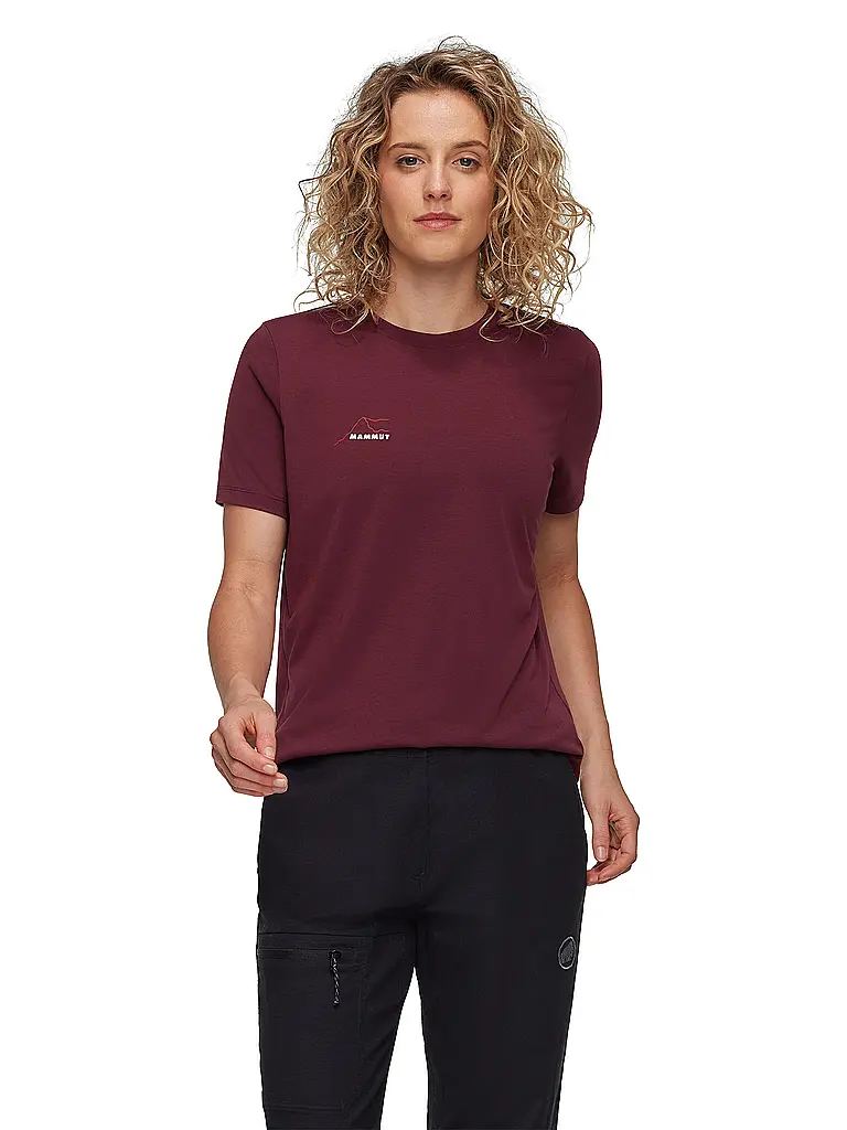 MAMMUT | Damen Funktionsshirt Tree Wool | dunkelrot