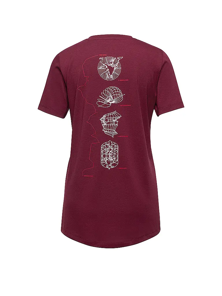 MAMMUT | Damen Funktionsshirt Tree Wool | dunkelrot