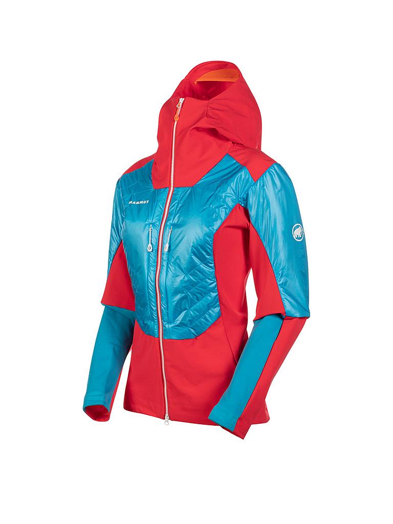 MAMMUT | Damen Hybridjacke Eisfeld SO Hybrid Hooded | rot