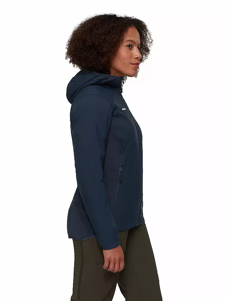 MAMMUT | Damen Hybridjacke Rime Light IN Flex Hooded | dunkelblau