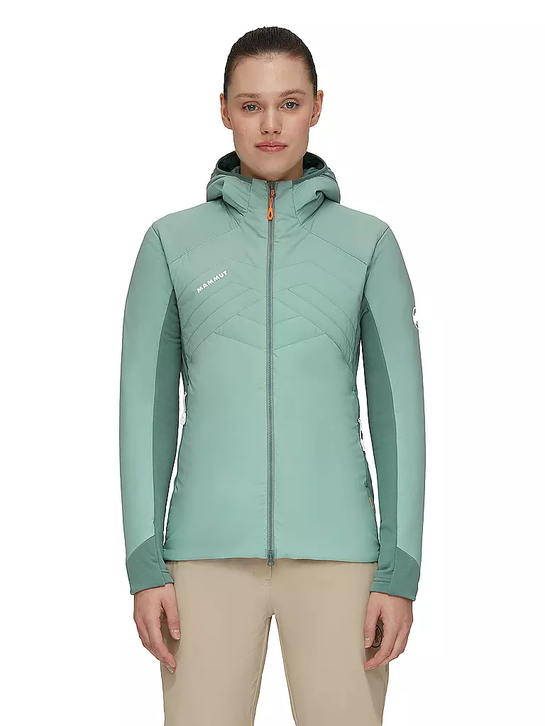 MAMMUT | Damen Iso Hybridjacke Rime Light Polartec Hoodie | mint