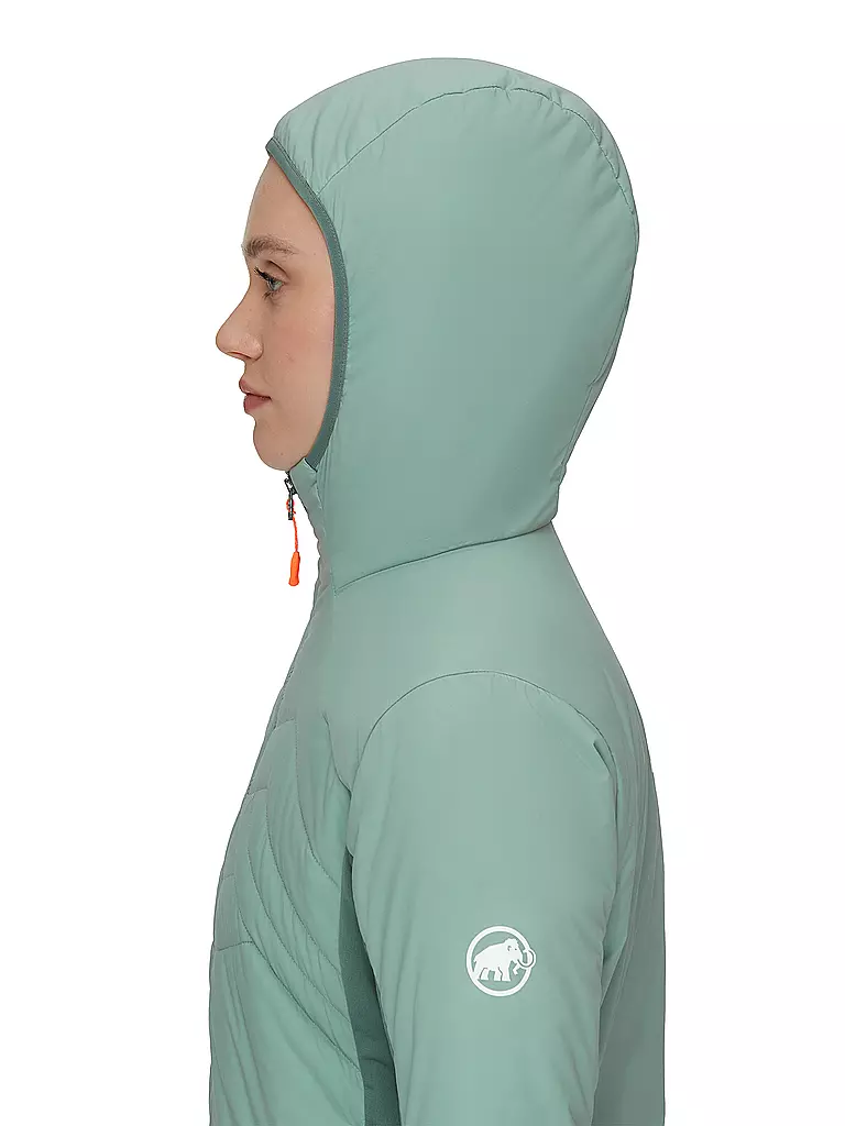 MAMMUT | Damen Iso Hybridjacke Rime Light Polartec Hoodie | mint