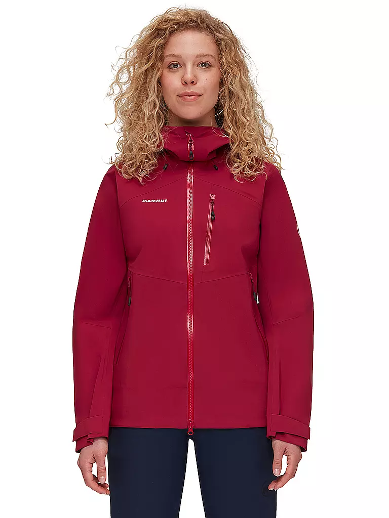 MAMMUT | Damen Tourenjacke Alto Guide 3L Dry-Pro Hoodie | dunkelrot