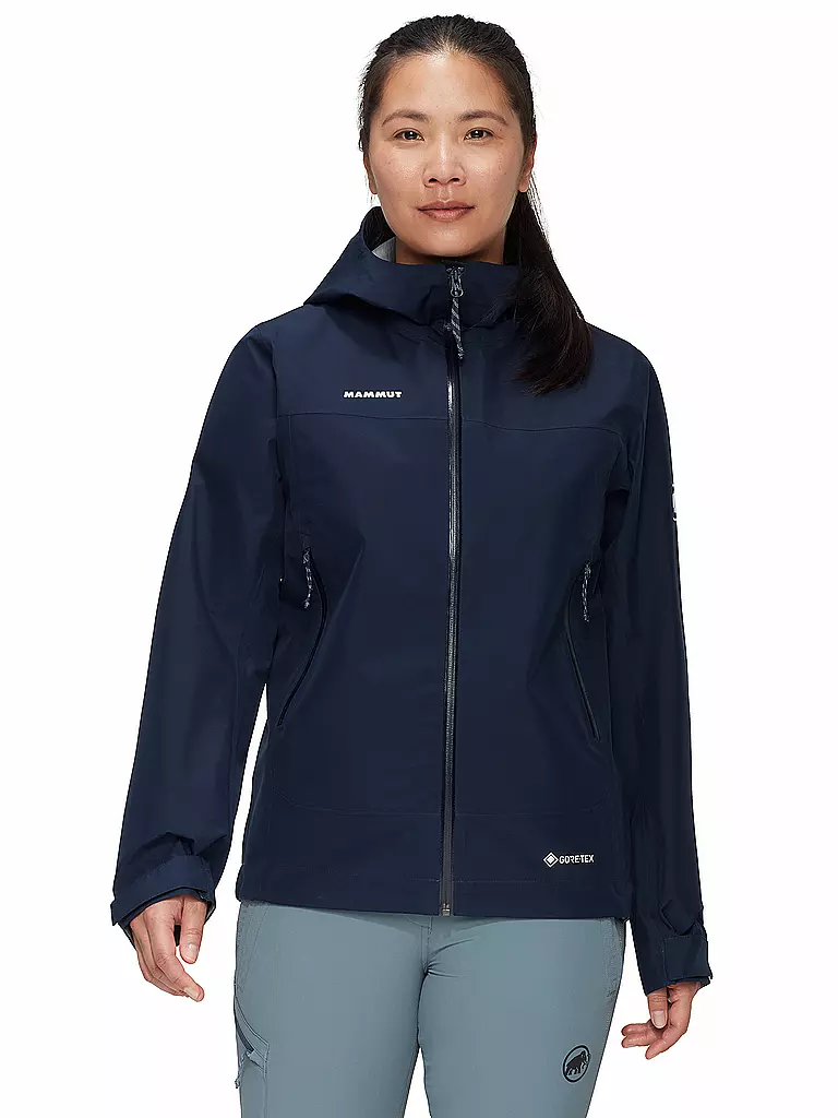 MAMMUT | Damen Wanderjacke Crater Light GTX 3L Hoodie | dunkelblau