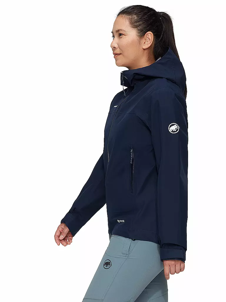 MAMMUT | Damen Wanderjacke Crater Light GTX 3L Hoodie | dunkelblau