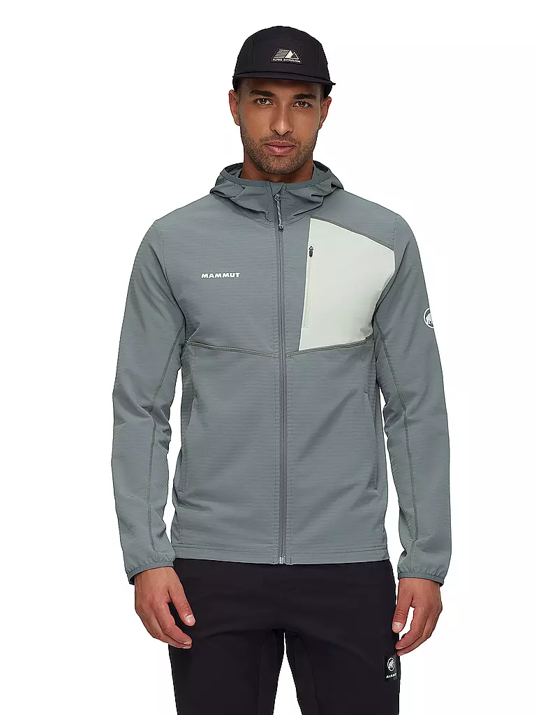 MAMMUT | Herren Fleecejacke Madris Light ML Hooded | grau