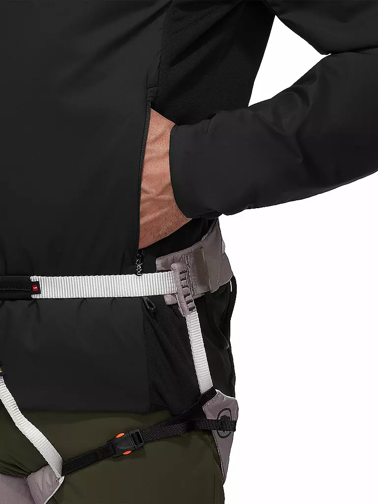 MAMMUT | Herren Isolationsjacke Rime Light IN Flex Hooded | schwarz