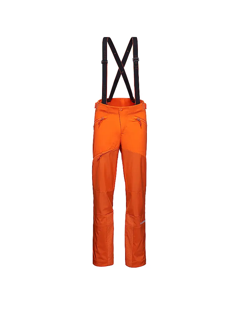 MAMMUT | Herren Softshell Tourenhose Eiger Nordwand Pro mit Träger | orange