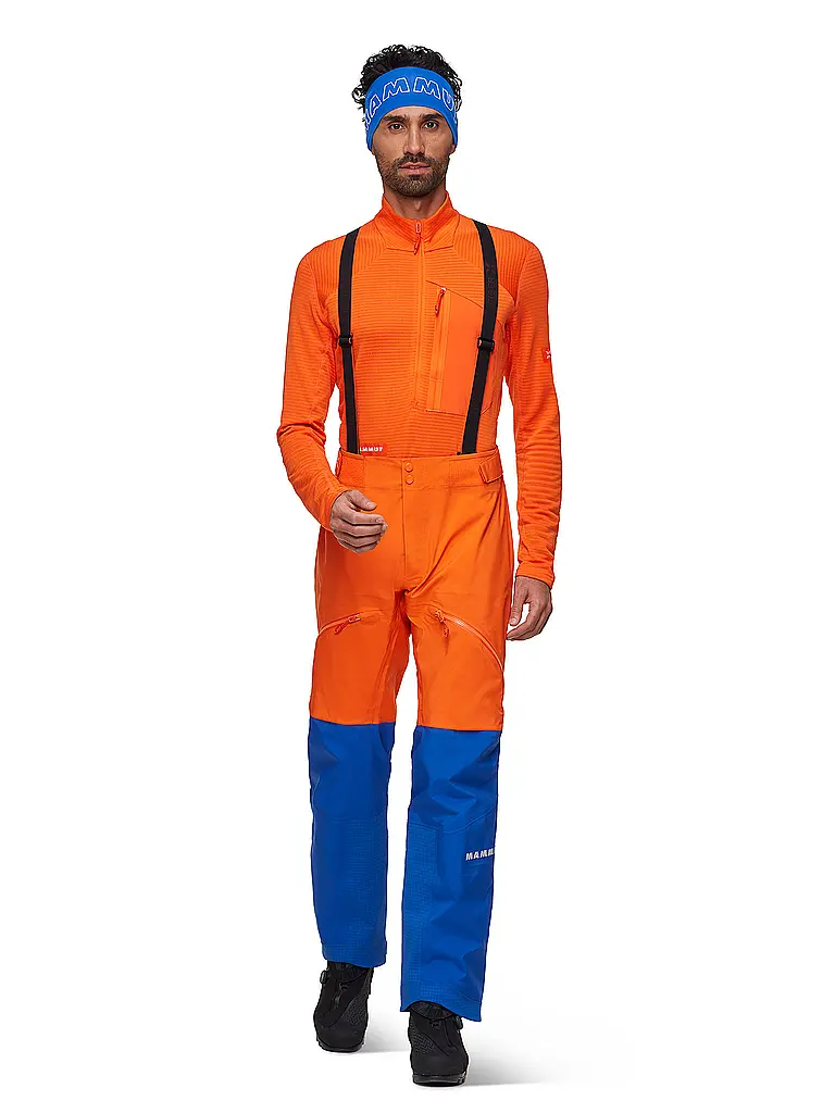MAMMUT | Herren Tourenhose Eiger Nordwand Pro 3L GTX HS mit Träger | orange