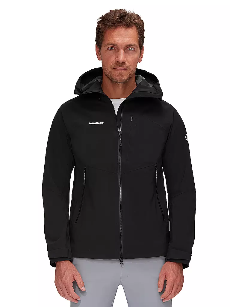 MAMMUT | Herren Tourenjacke Alto Guide 3L Dry-Pro Hoodie | schwarz