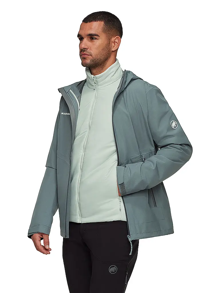 MAMMUT | Herren Wanderjacke Alto Light 3 in 1 HS Hooded | silber