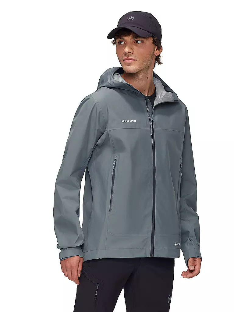 MAMMUT | Herren Wanderjacke Crater Light 3L GTX Hoodie | silber