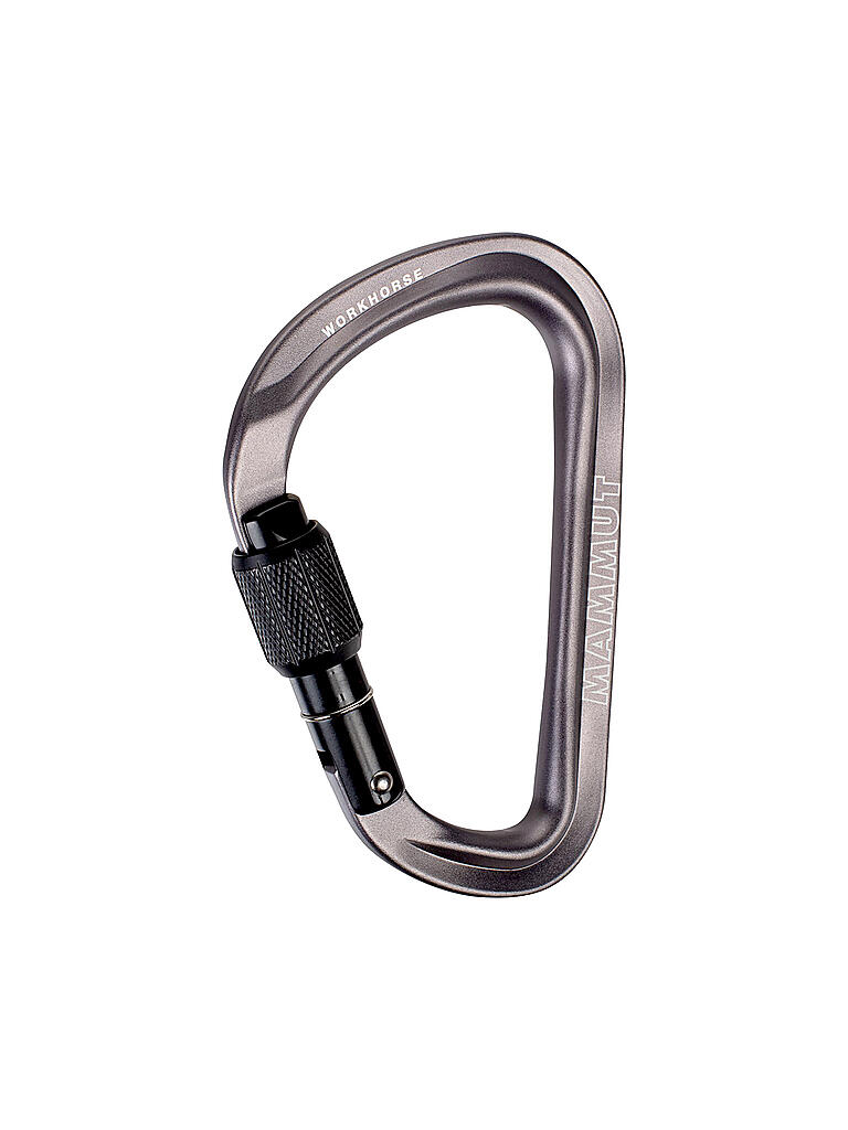 MAMMUT | Karabiner Workhorse HMS Screwgate  | grau