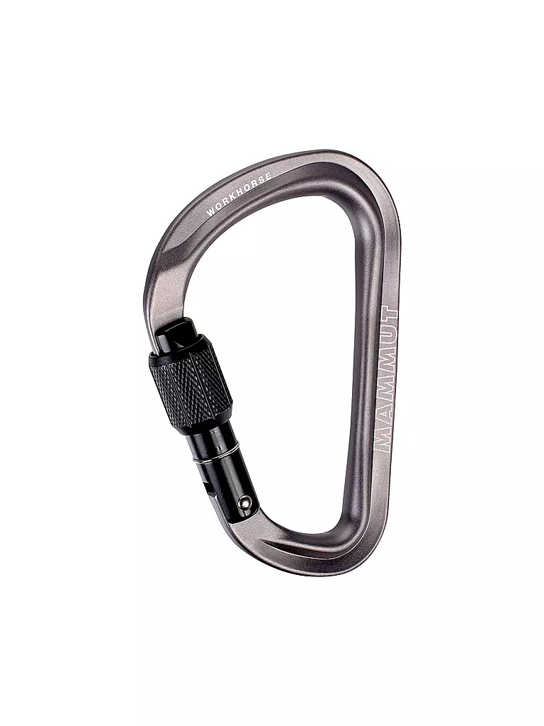 MAMMUT | Karabiner Workhorse HMS Screwgate  | grau