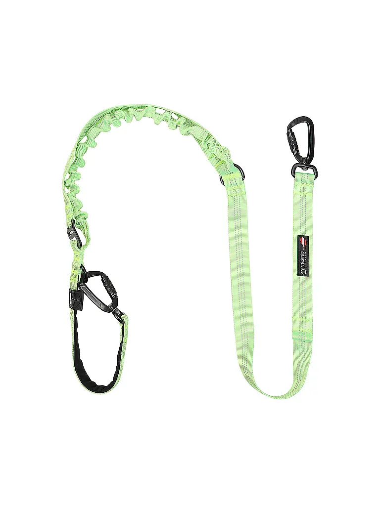 MAMO PET SPORTS | Hundeleine Alu Karabiner versperrbar 150/2,5cm | grün
