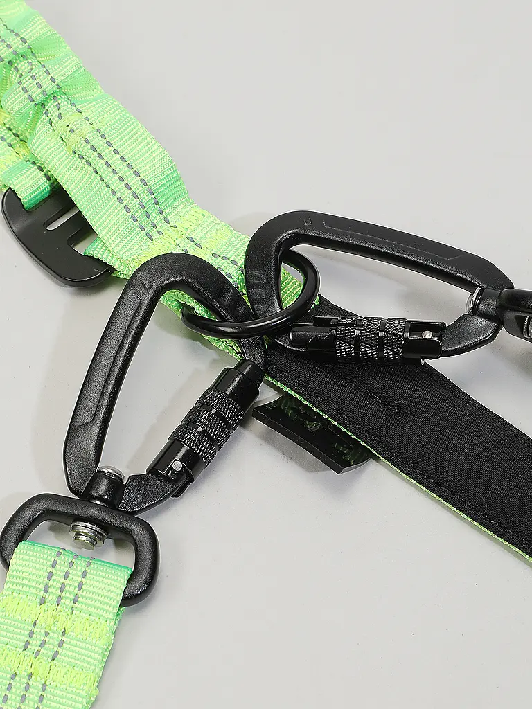 MAMO PET SPORTS | Hundeleine Alu Karabiner versperrbar 150/2,5cm | grün