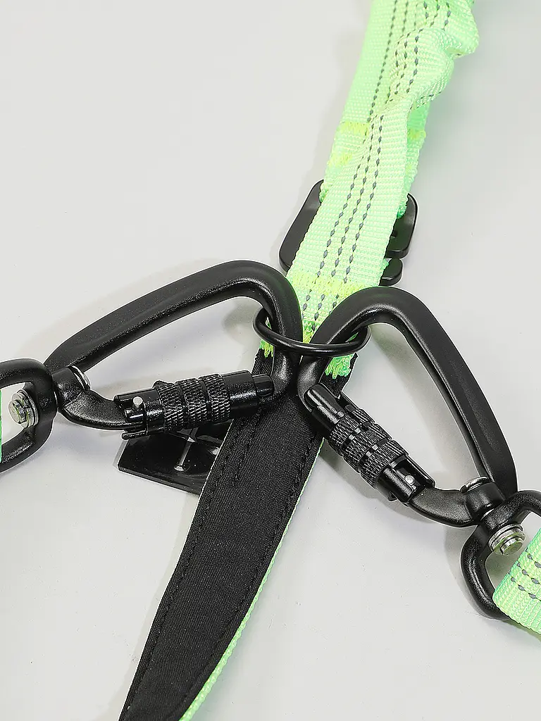 MAMO PET SPORTS | Hundeleine Alu Karabiner versperrbar 150/2cm | grün