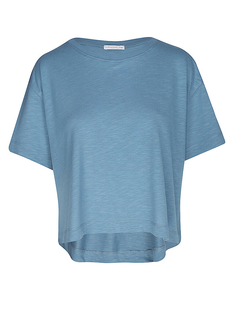 MANDALA Damen T-Shirt Boxy hellblau | L — Bild 2