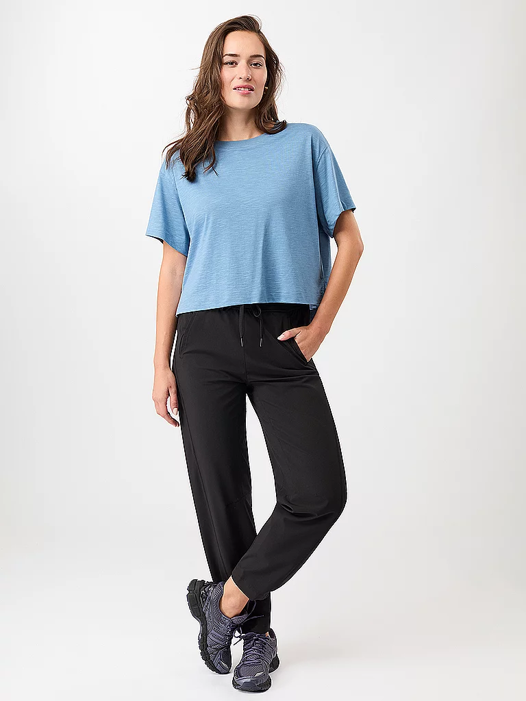 MANDALA Damen T-Shirt Boxy hellblau | L — Bild 3
