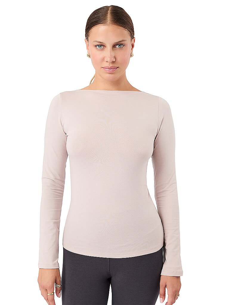 MANDALA Damen Yoga Shirt Basic creme | M