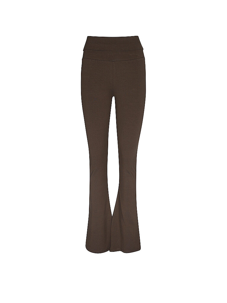 MANDALA Damen Yoga Hose Classic Rolldown braun | XL