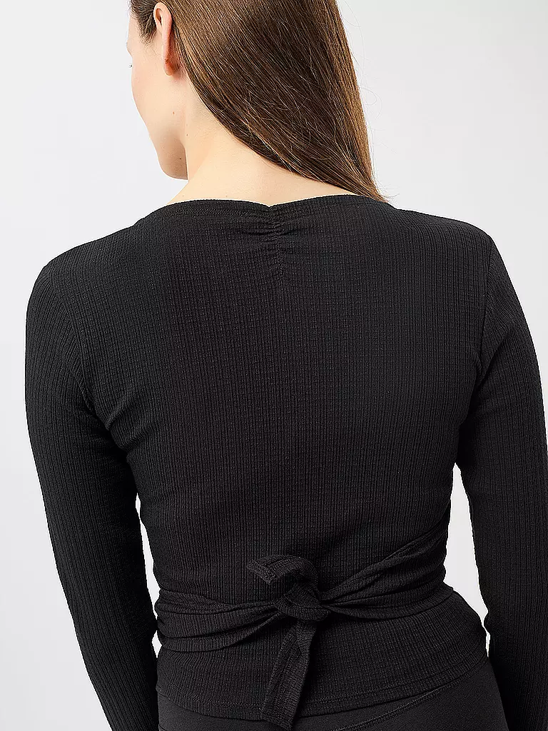 MANDALA | Damen Wickelweste Wrap Claire | schwarz