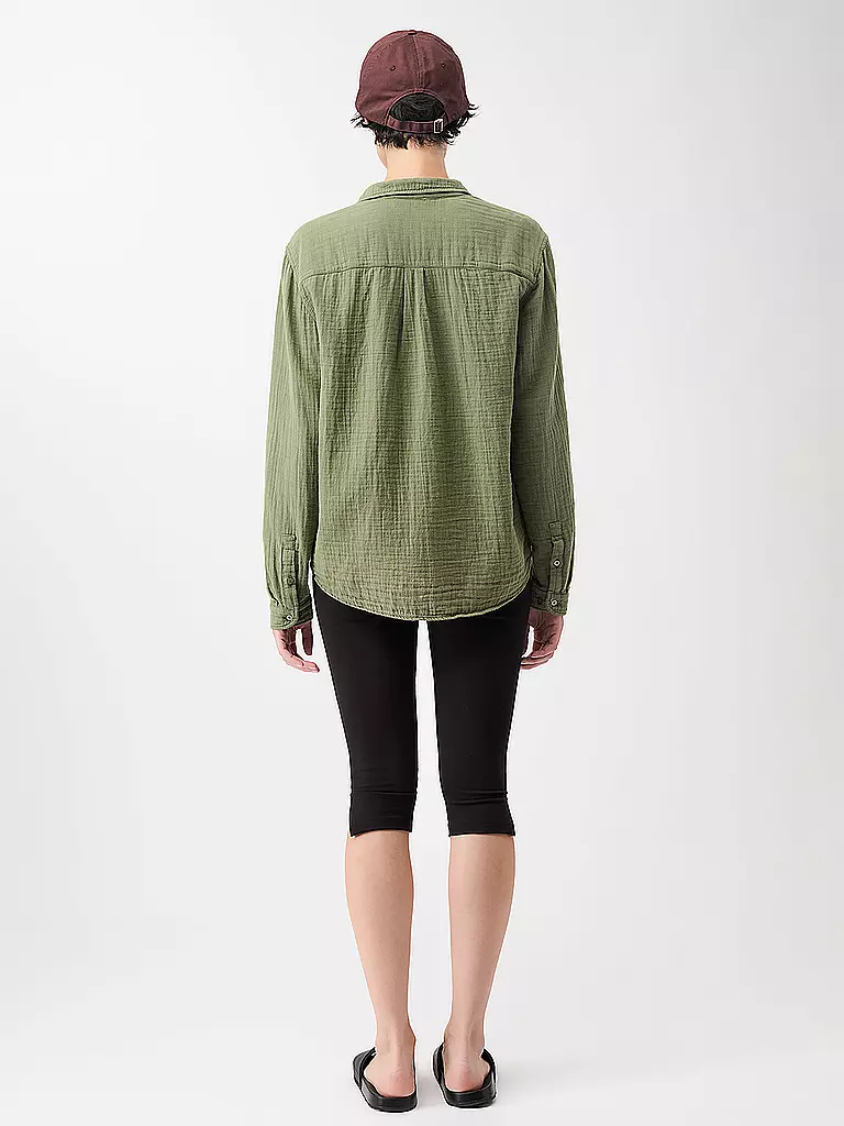 MANDALA | Damen Yoga Bluse Tulum | dunkelgrün