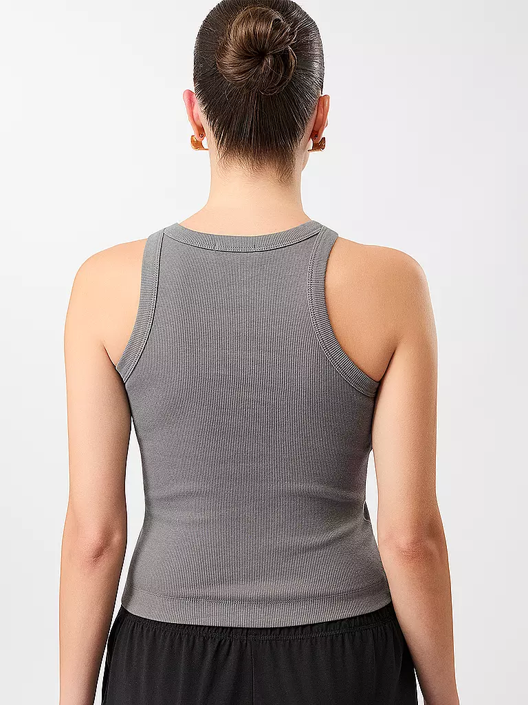 MANDALA | Damen Yoga Tank Boy Top | grau