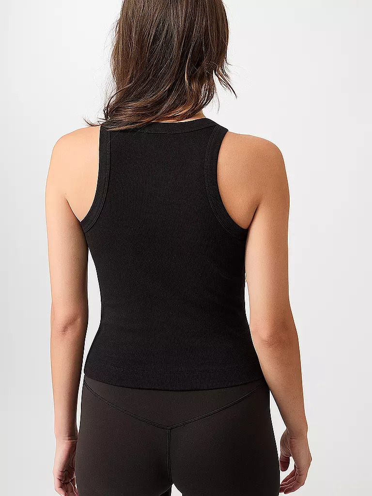 MANDALA | Damen Yoga Tank Boy Top | schwarz