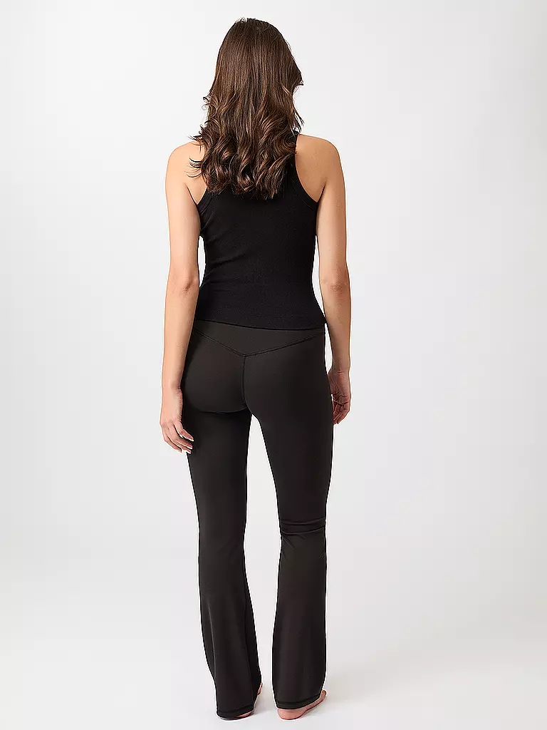MANDALA | Damen Yoga Tank Boy Top | schwarz