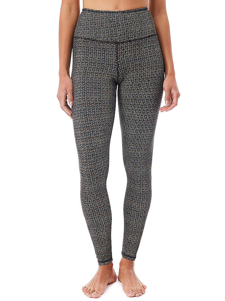 MANDALA | Damen Yoga Tight Printed | dunkelblau