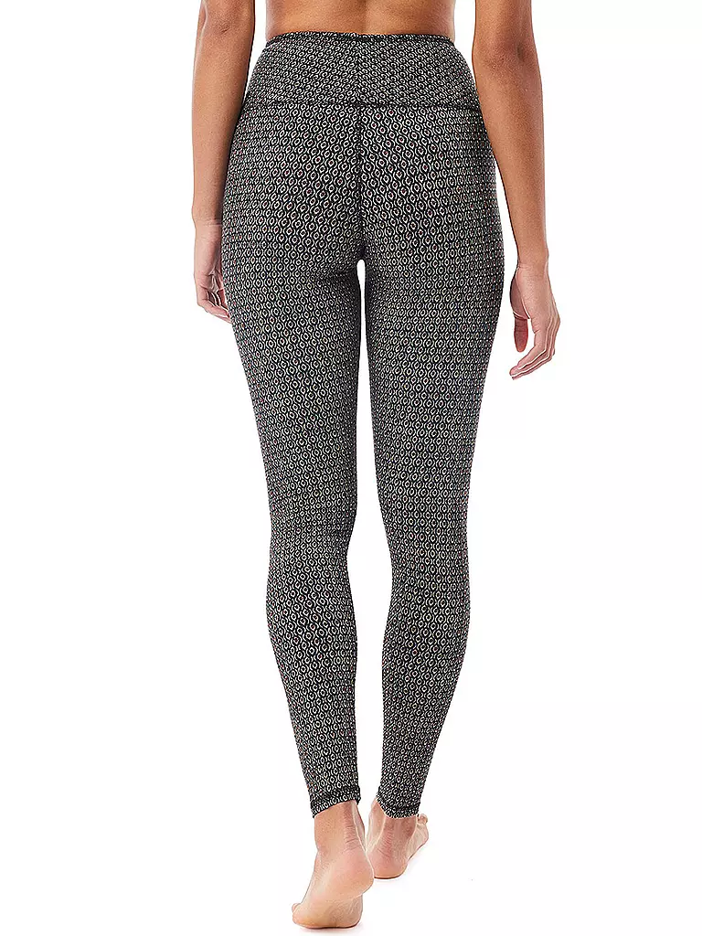 MANDALA | Damen Yoga Tight Printed | dunkelblau