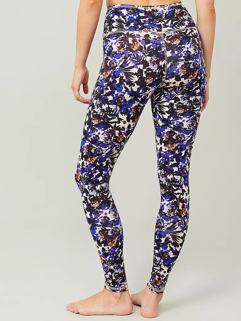 MANDALA | Damen Yoga Tight Printed | dunkelblau