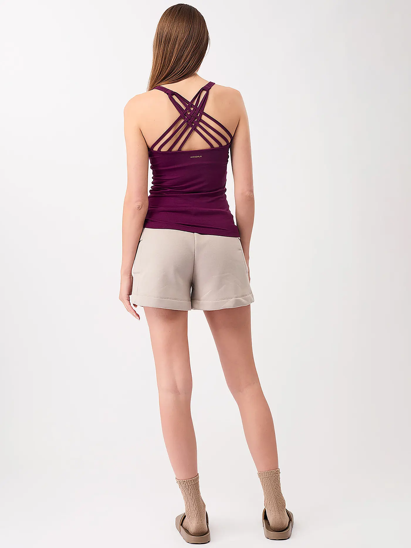MANDALA | Damen Yoga Top Infinity | beere