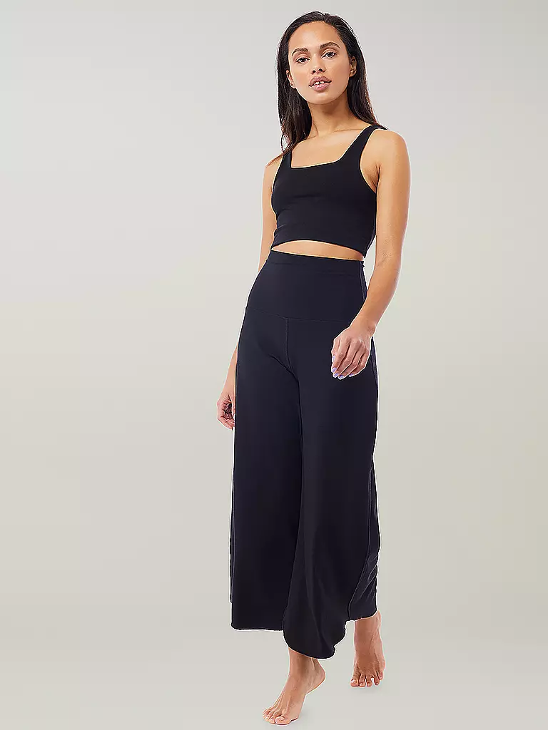 MANDALA | Damen Yogahose Roll Over Tulip | olive