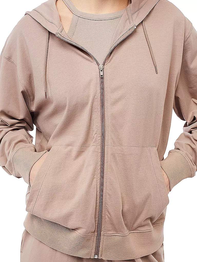 MANDALA | Damen Yogajacke Hoodie | braun