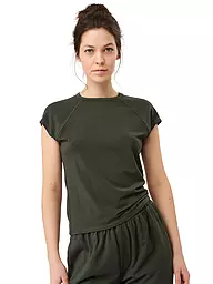 MANDALA | Damen Yogashirt Slim Fit | dunkelgrün