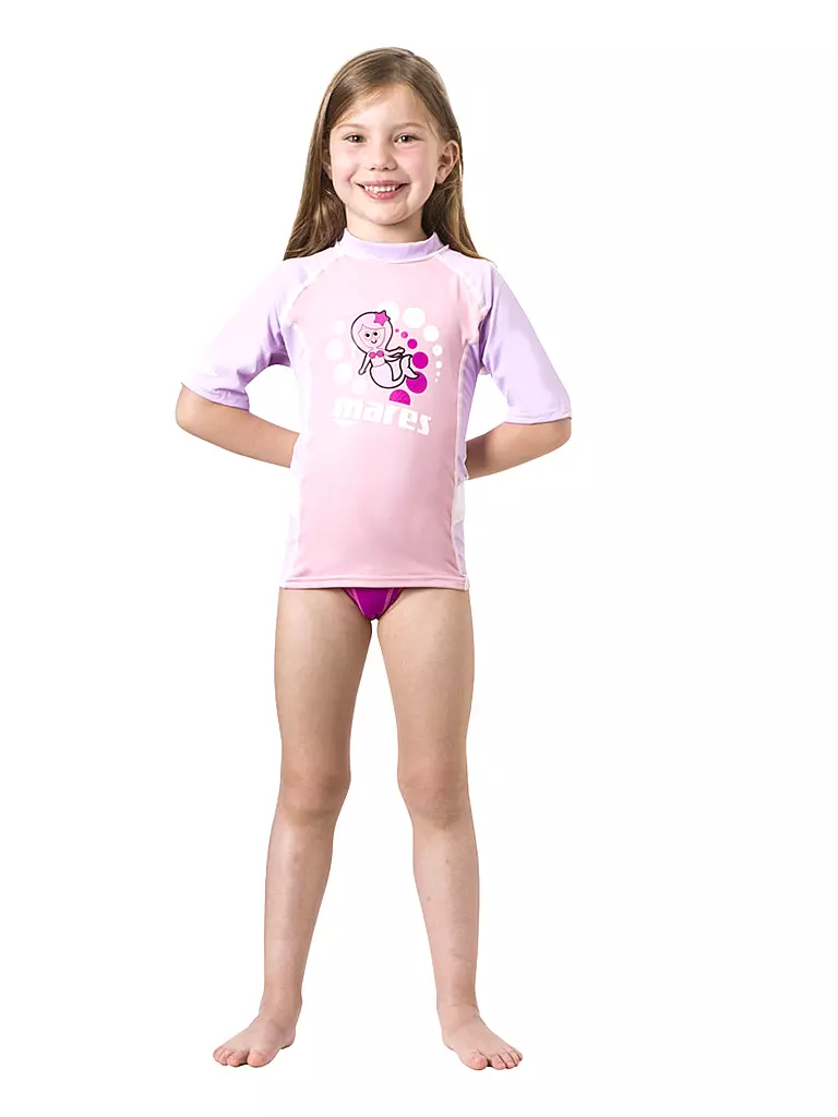 MARES | Mini Mädchen Rash Guard Kid | rosa