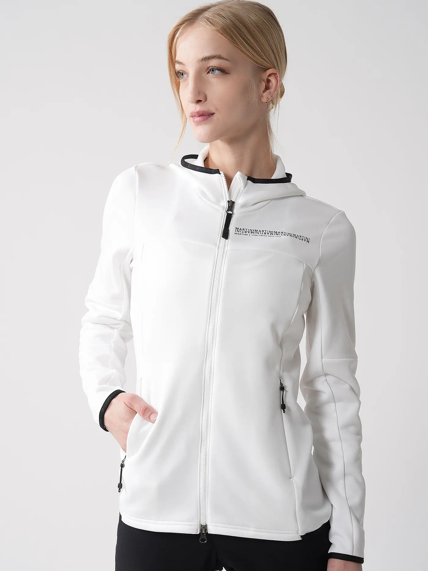 MARTINI | Damen Fleecejacke Recharge Hoodie | weiss