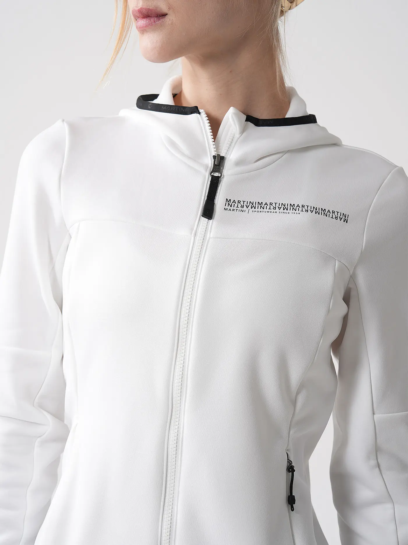 MARTINI | Damen Fleecejacke Recharge Hoodie | weiss