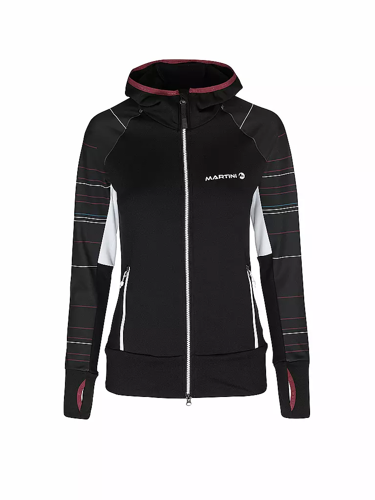 MARTINI | Damen Fleecejacke Sila Hoodie | schwarz