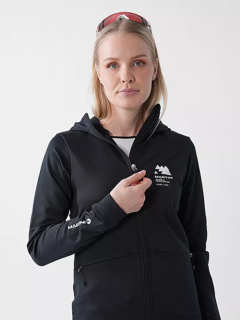 MARTINI | Damen Fleecejacke Sunrise Hoodie | dunkelrot