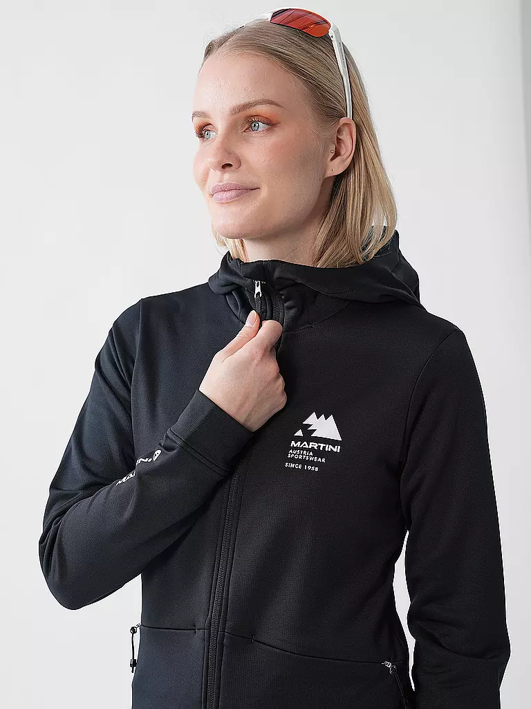 MARTINI | Damen Fleecejacke Sunrise Hoodie | dunkelrot