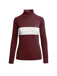 MARTINI | Damen Funktions Zipshirt Pearl | dunkelrot